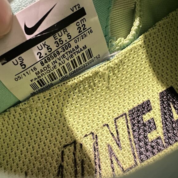 Nike Lunarglide 8 Womens 5 Glow Green 849569-300 Athletic Running Sneakers - Picture 10 of 10